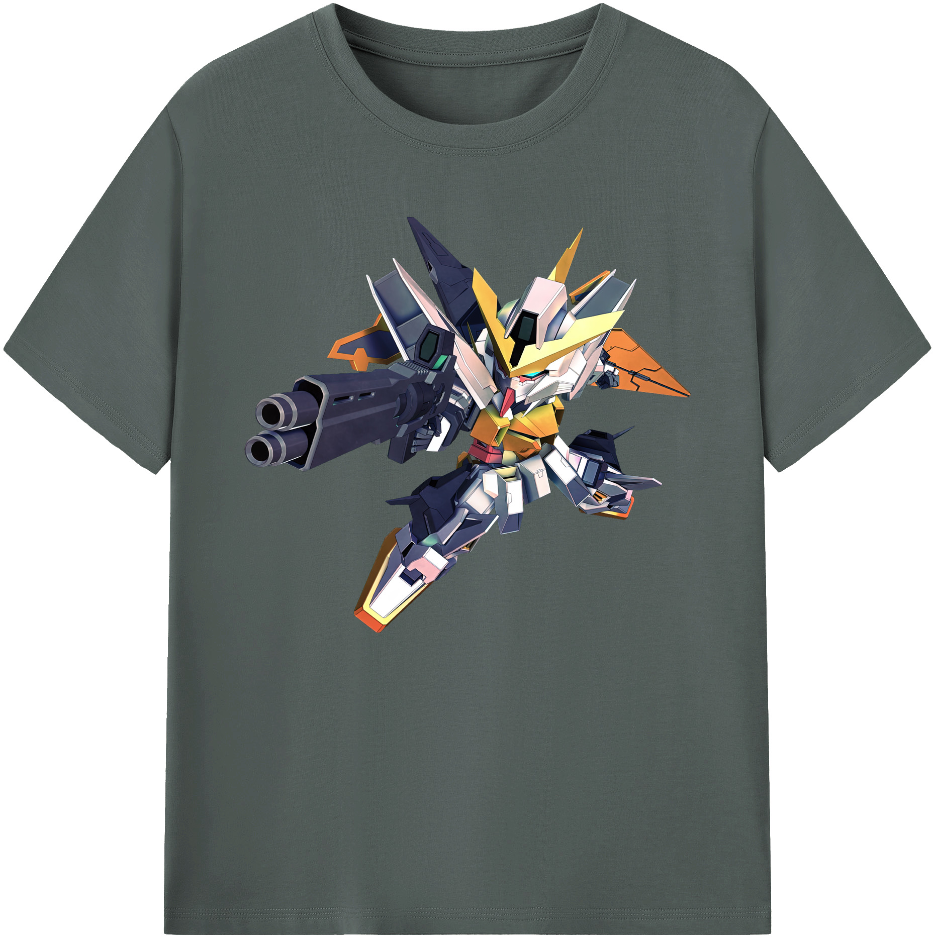（画像用） 機動戦士ガンダム Mobile Suit Gundam 綿100％ メンズ半袖Tシャツ｜肌触りやわらか＆通気性